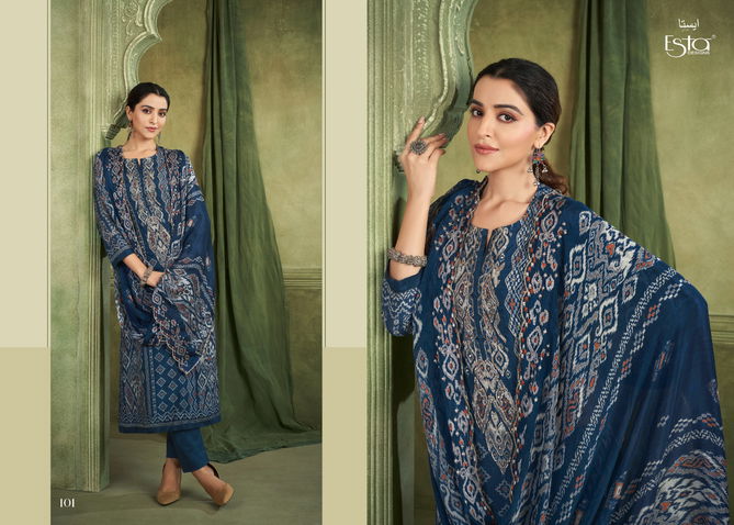 Elaric By Esta Muslin Silk Digital Printed Dress Material Wholesale Price in Surat